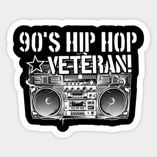 Radio 90s Hip Hop Veteran Sticker